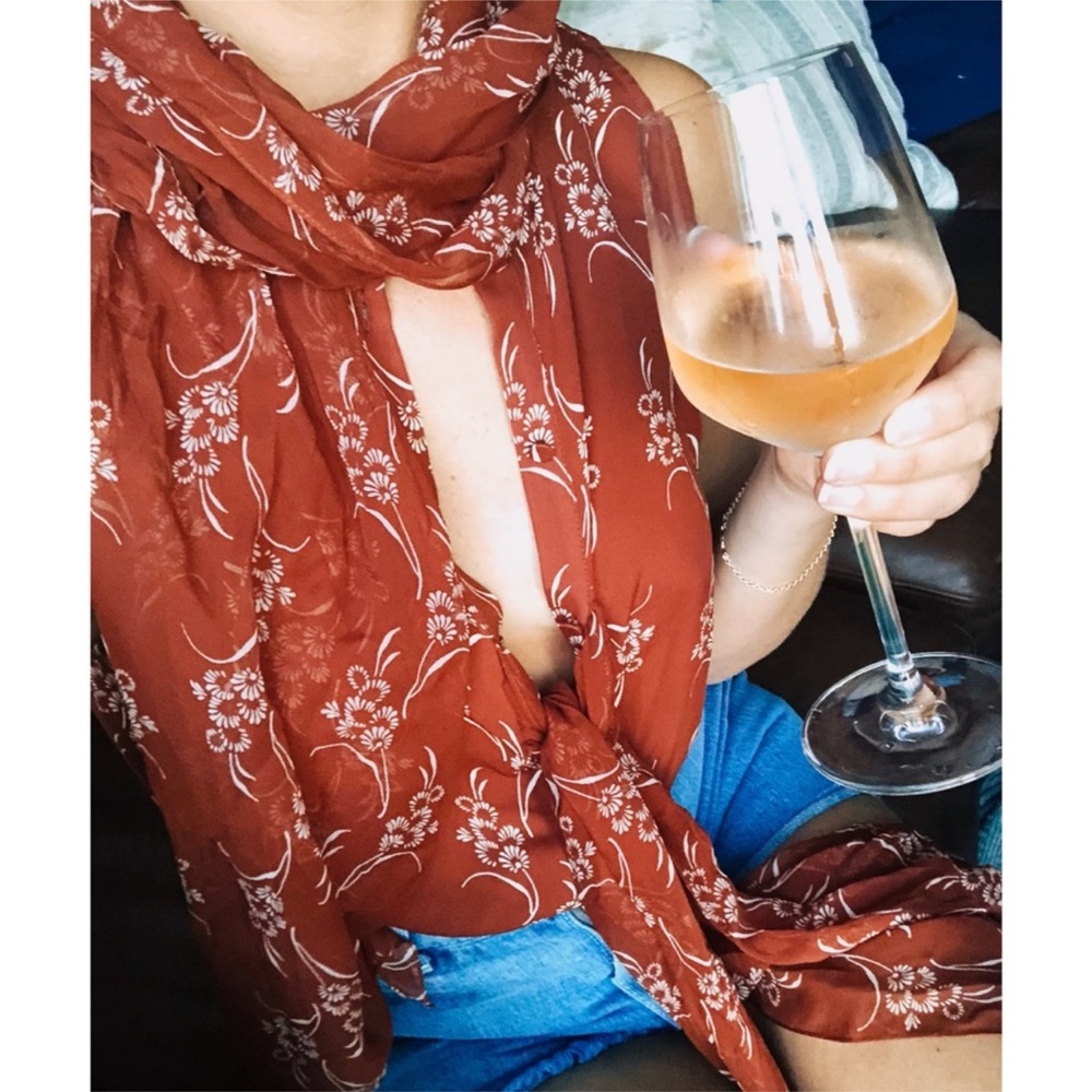 NWT Cinq a Sept Sleeveless Scarf Silk Top